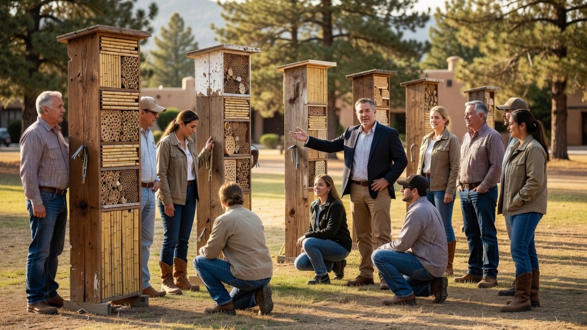 Bees need a place to stay, so Durango local officials built them hotels