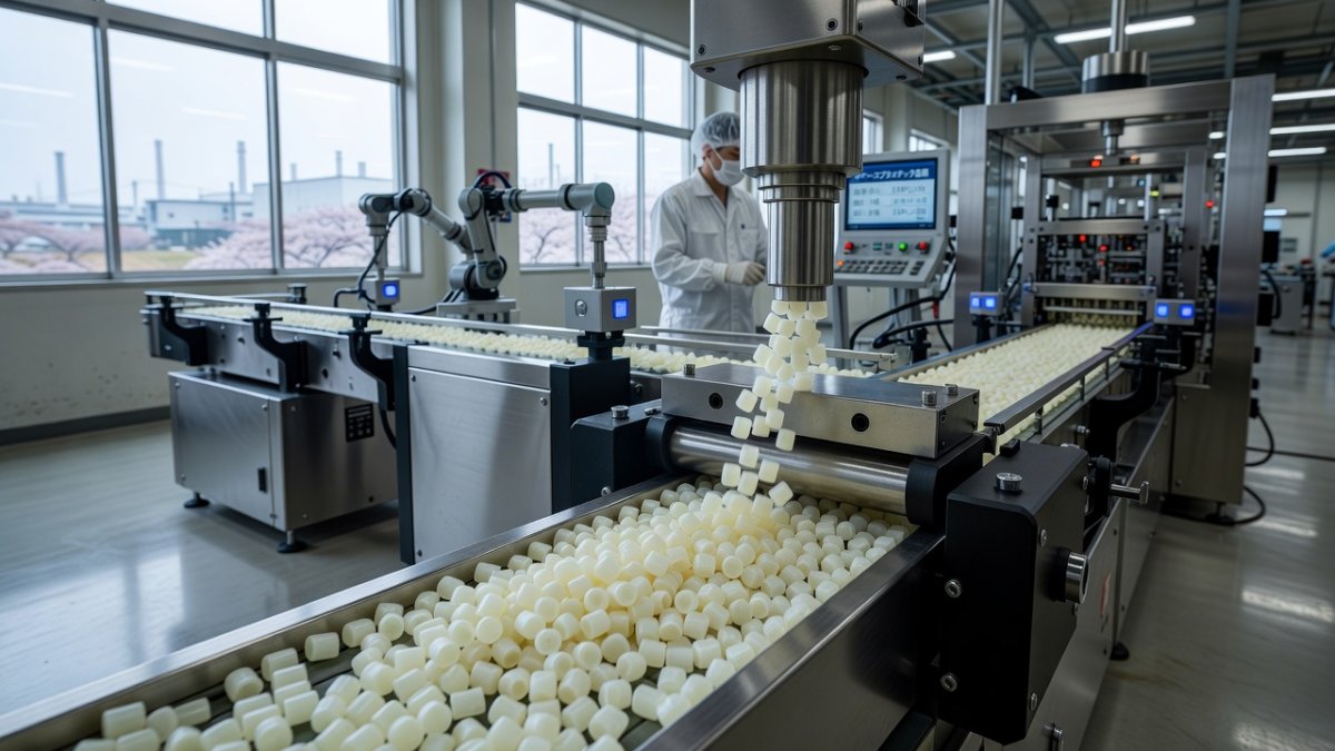 Bioplastic resin pellet production laboratory