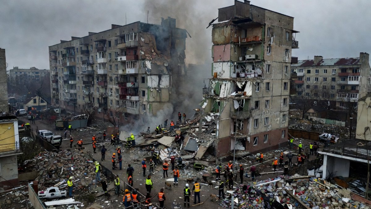 Russia Launches 'Most Massive Attack' on Kyiv — 22 Killed