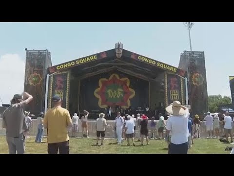 YouTube thumbnail of Africanews video coverage of New Orleans Jazz Fest 2026 Jamaican heritage celebration
