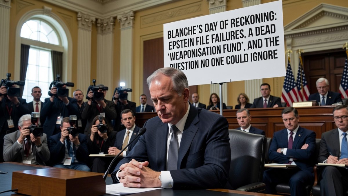 Blanche Apologises on Capitol Hill for Epstein Files 'Mistakes'