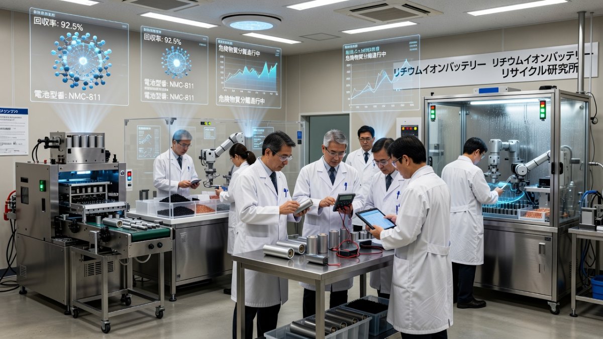 Battery recycling lab