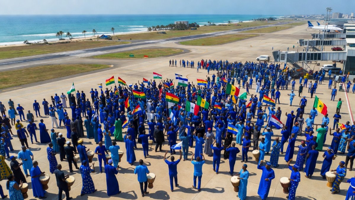 Thousands welcome home Cape Verde footballers after stunning World Cup run