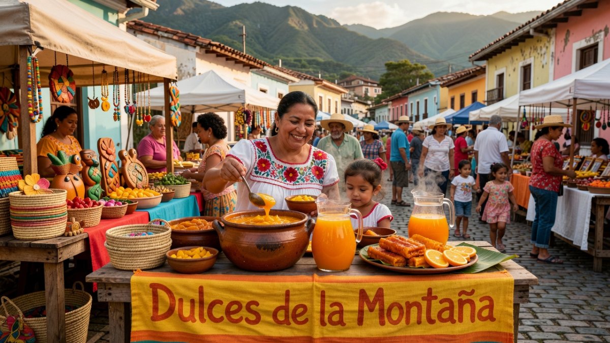 Visitors enjoying live music and food stalls at the festival