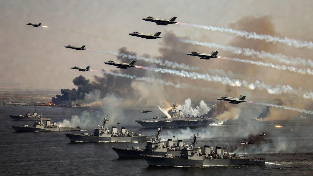 US Pummels Iran with Fifth Day of Strikes as Blockade Tightens and Oil Tankers Burn