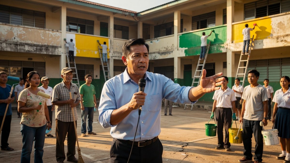 Angara urges public participation in Brigada Eskwela