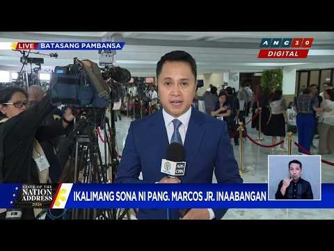 Senators and officials arrive at the Batasang Pambansa Complex for the State of the Nation Address 2026