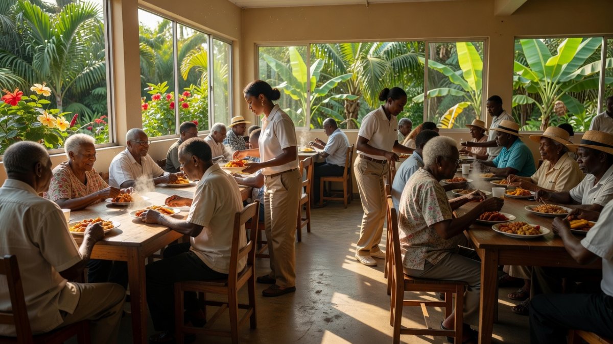 Elderly care programme in the Caribbean