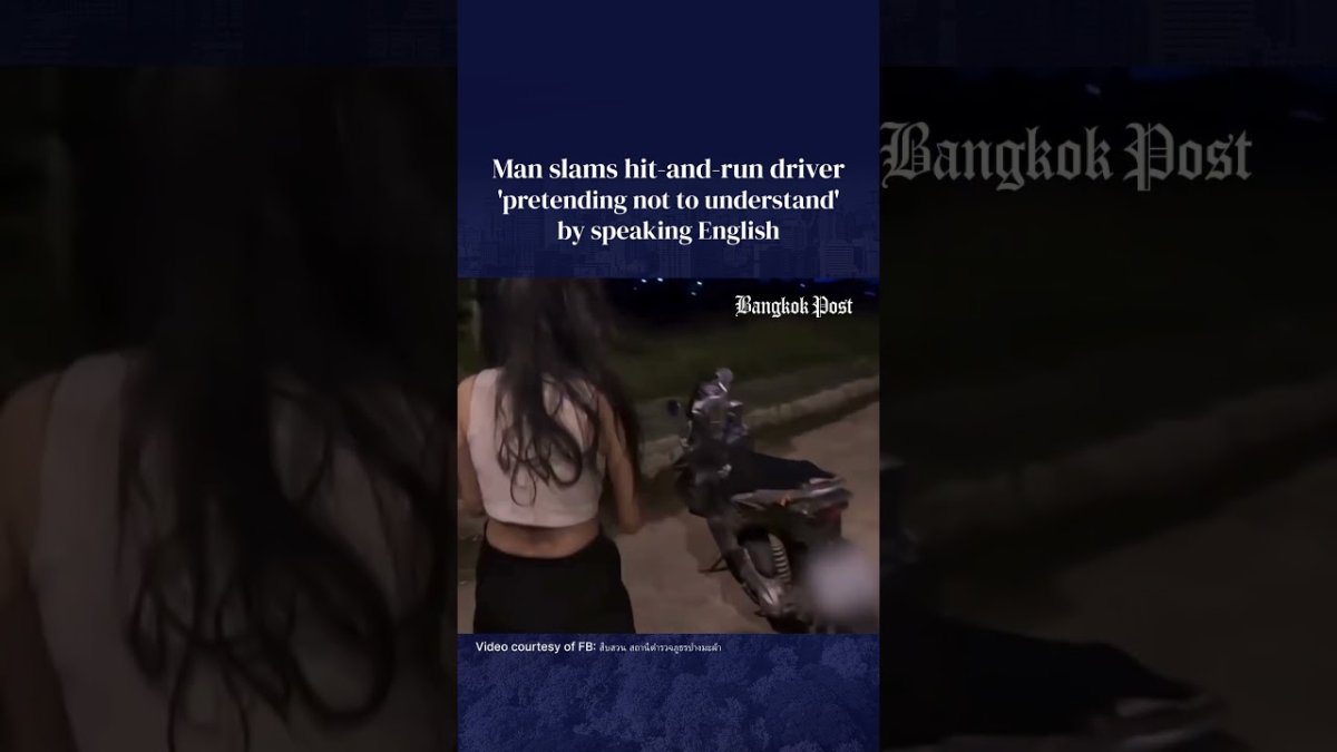 Suphan Buri Hit-and-Run Driver Pretends Foreign Tourist