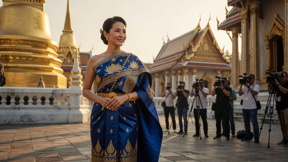 Vietnam’s first lady dons traditional Thai dress on Bangkok cultural tour