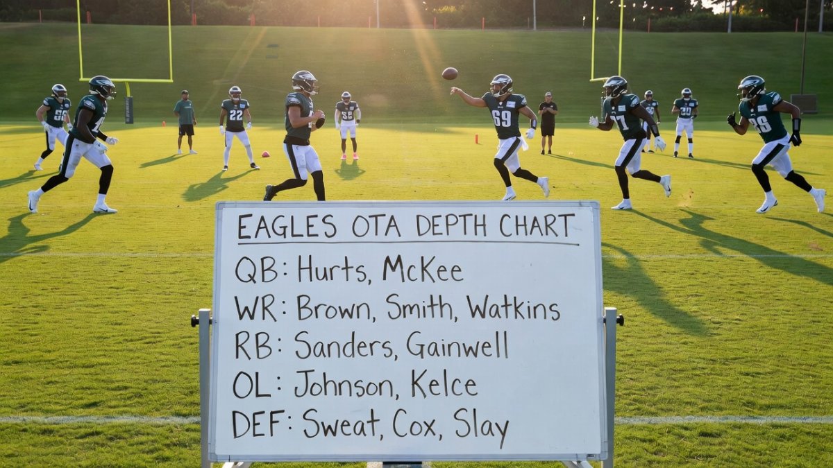 Eagles OTA depth chart offers clues at several key positions