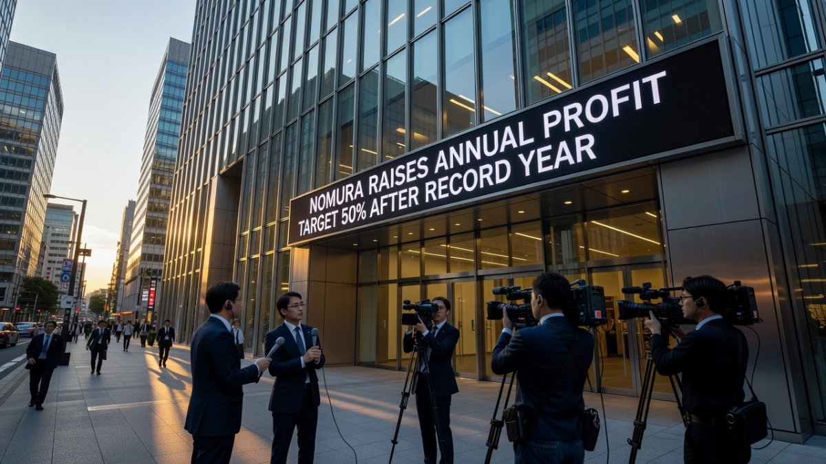 Nomura raises annual profit target 50% after record year