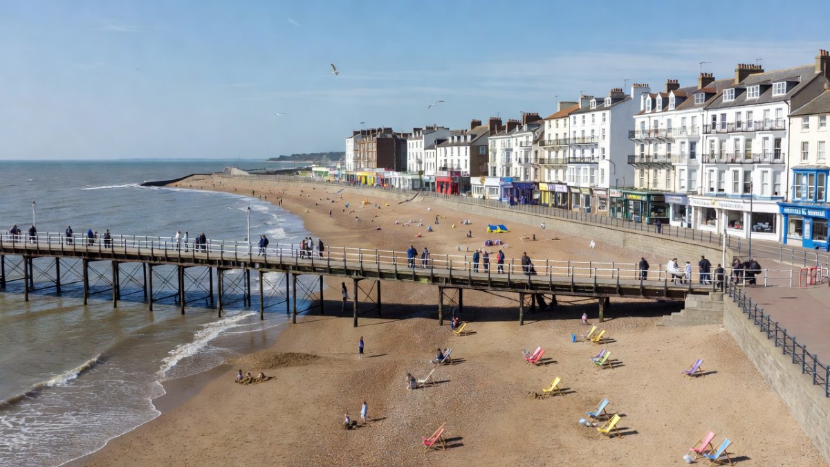 Clacton-on-Sea seafront and pier