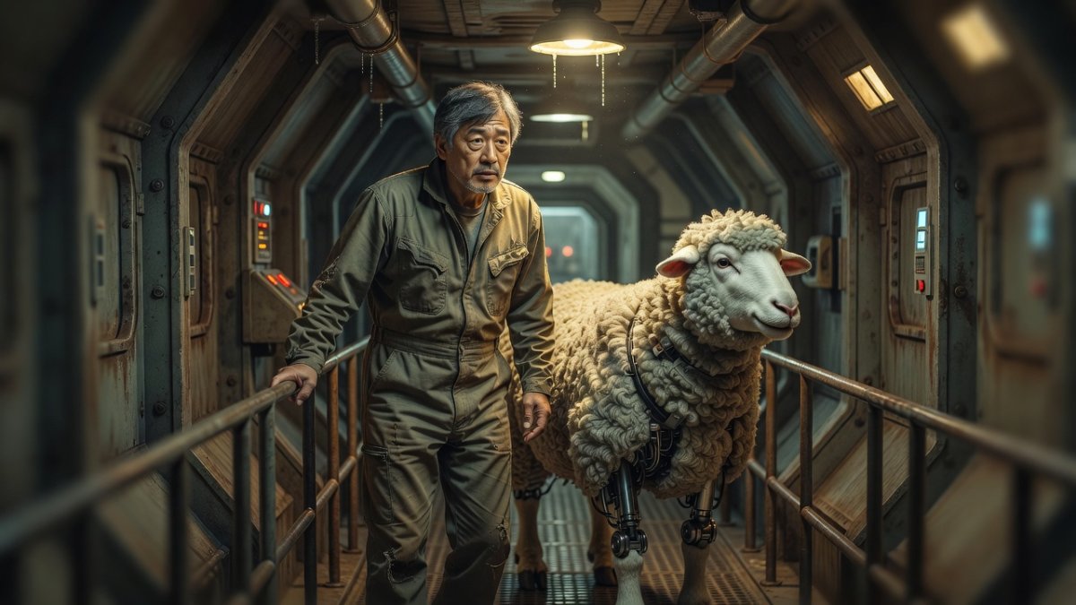 Kore-eda’s sci-fi film ‘Sheep in the Box’ fuzzy at edges