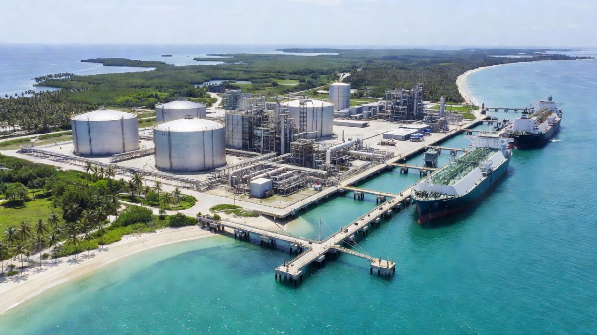 Offshore gas extraction platform concept for Abadi LNG