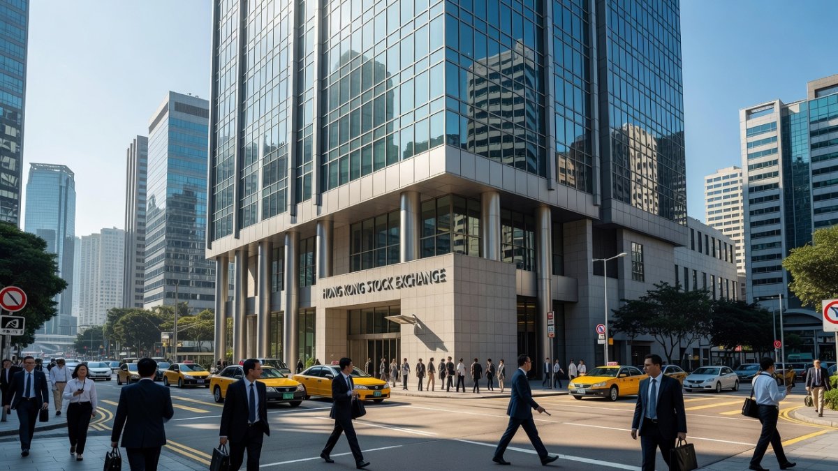 Hong Kong Stock Exchange building, venue for Moonshot AI's planned IPO