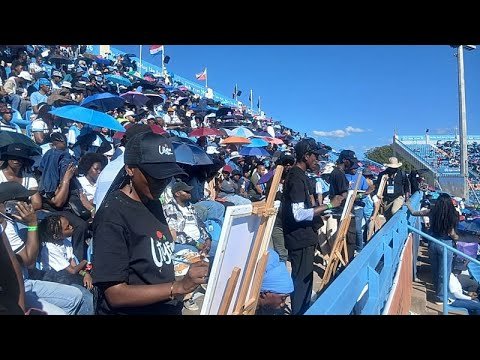 Record-breaking athletes at Botswana National Stadium