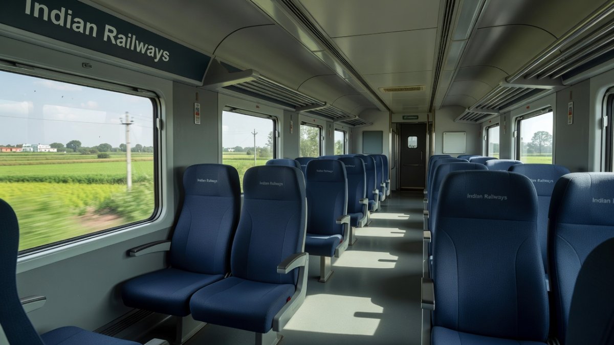Interior of the hydrogen train coach