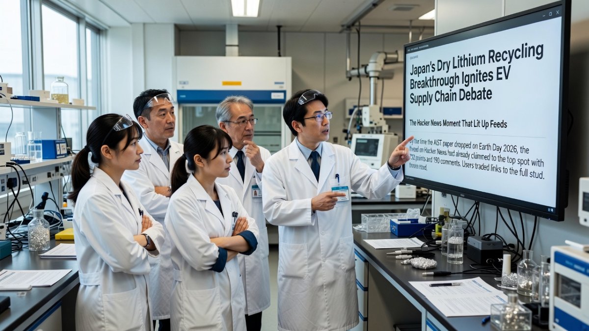 Japan's Dry Lithium Recycling Breakthrough Ignites EV Supply Chain Debate