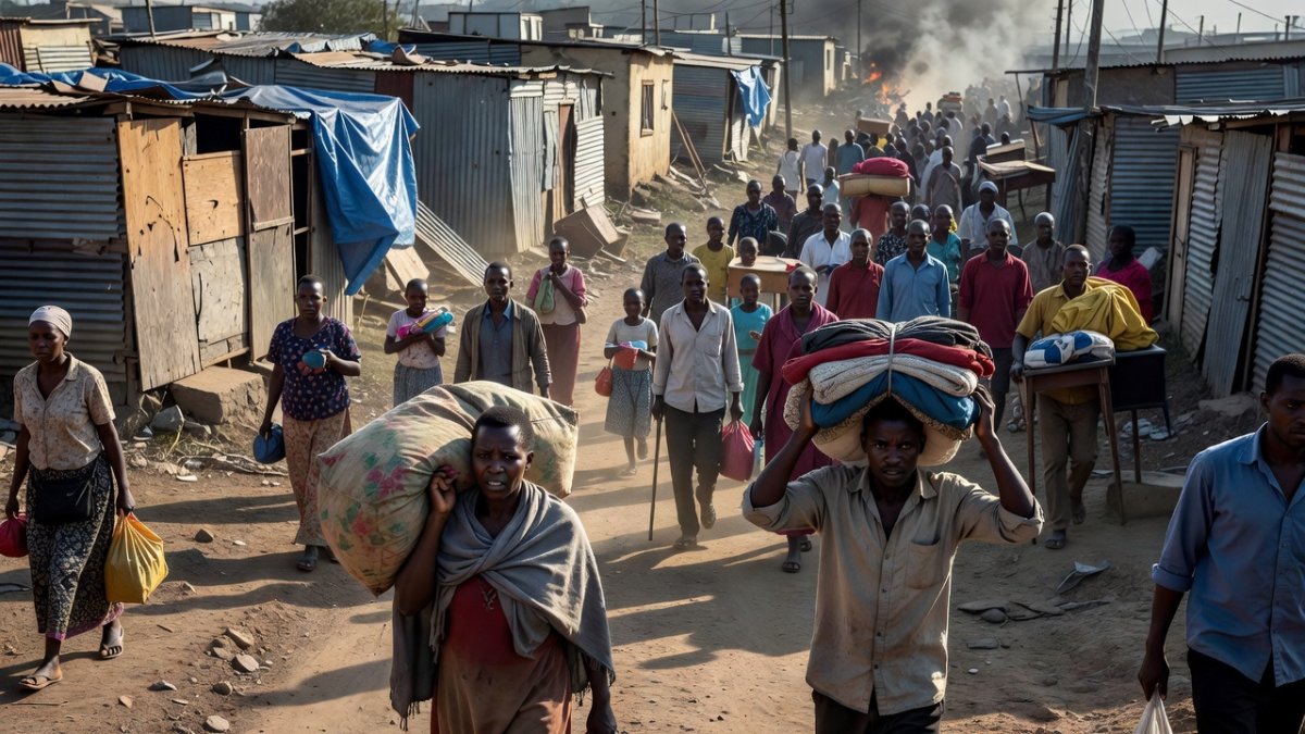Displaced migrant communities in South African townships