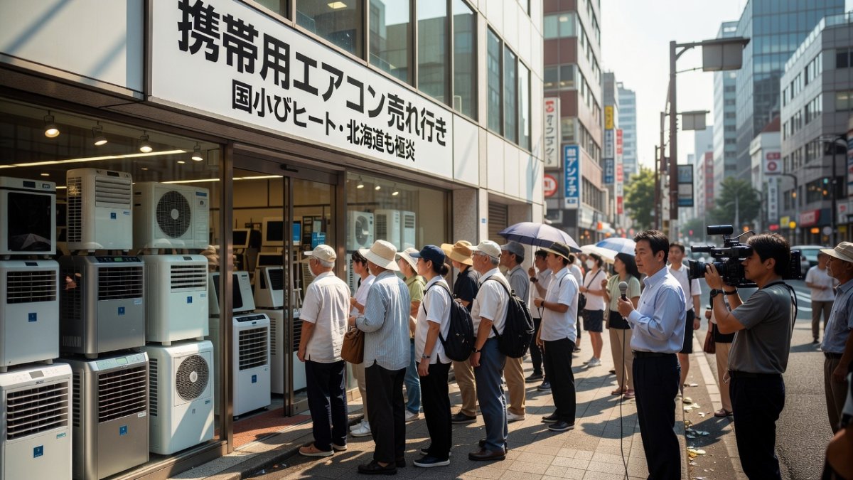 Japan Portable AC Sales Surge as Kokushobi Heat Grips Nation