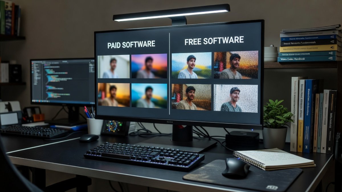 Open source AI video generation workflow on desktop computer