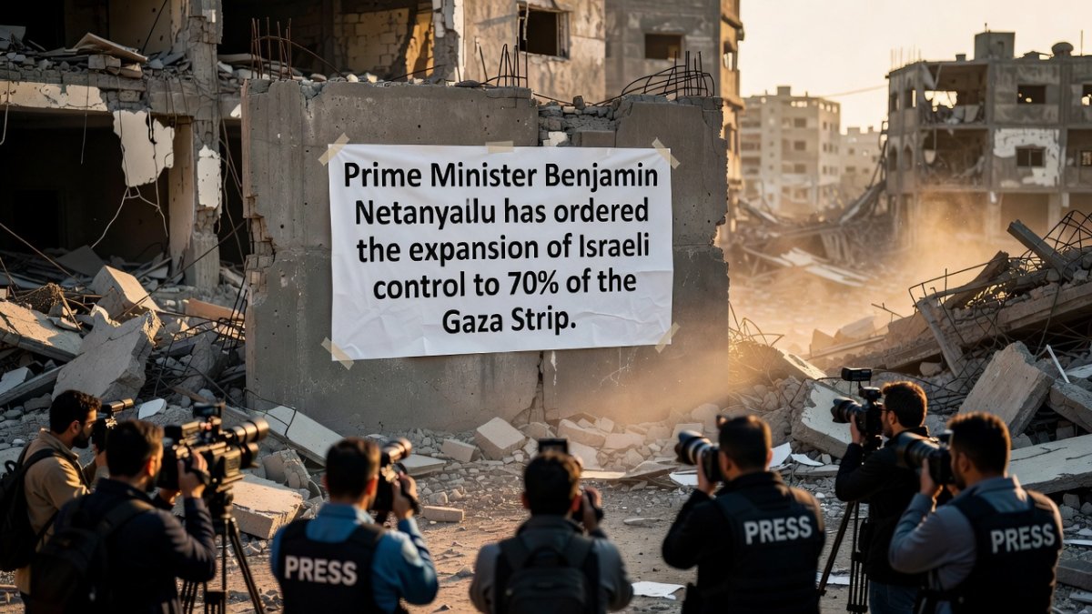 Netanyahu orders expansion of Israeli control to 70% of Gaza