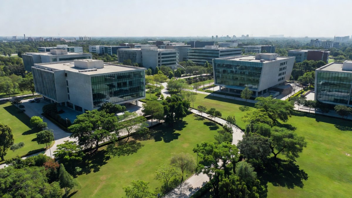 IIT campus research facility with modern laboratory equipment
