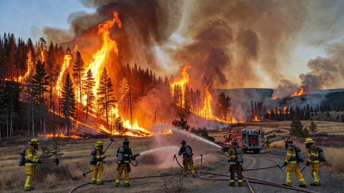 B.C. Wildfires: 66,871-Hectare Blaze Merges Near Clinton