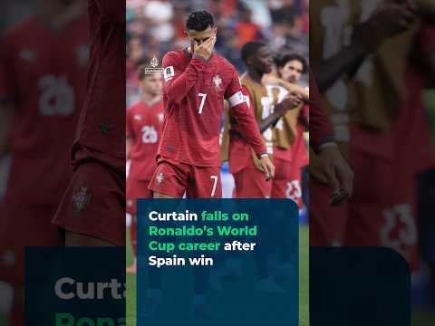 Cristiano Ronaldo during his final World Cup appearance for Portugal