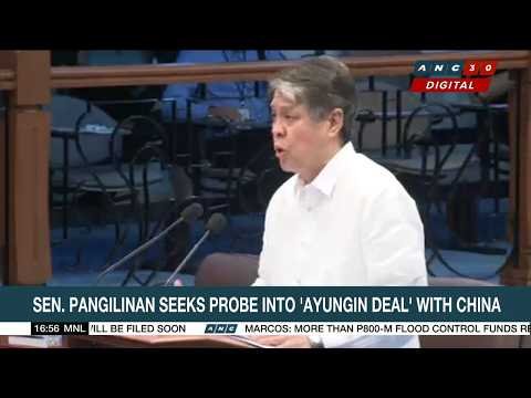 ANC 24/7 report on Senator Pangilinan seeking Senate probe into the Ayungin Deal with China