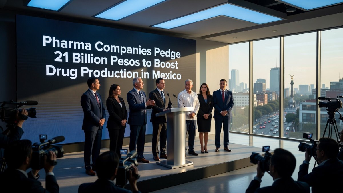 Pharma companies pledge 21 billion pesos to boost drug production in Mexico