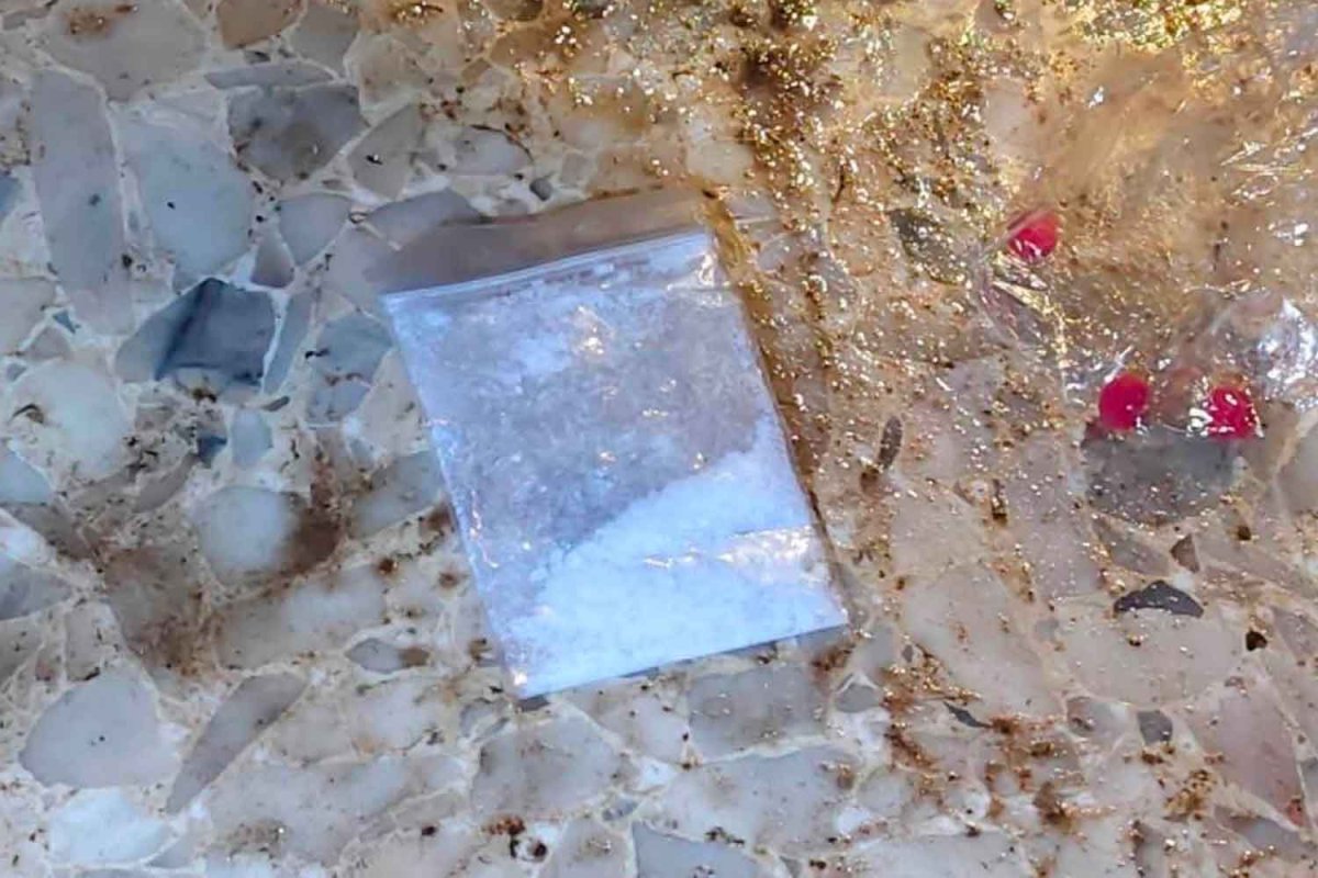 Crystal meth and methamphetamine pills found on the floor of the illegal pub