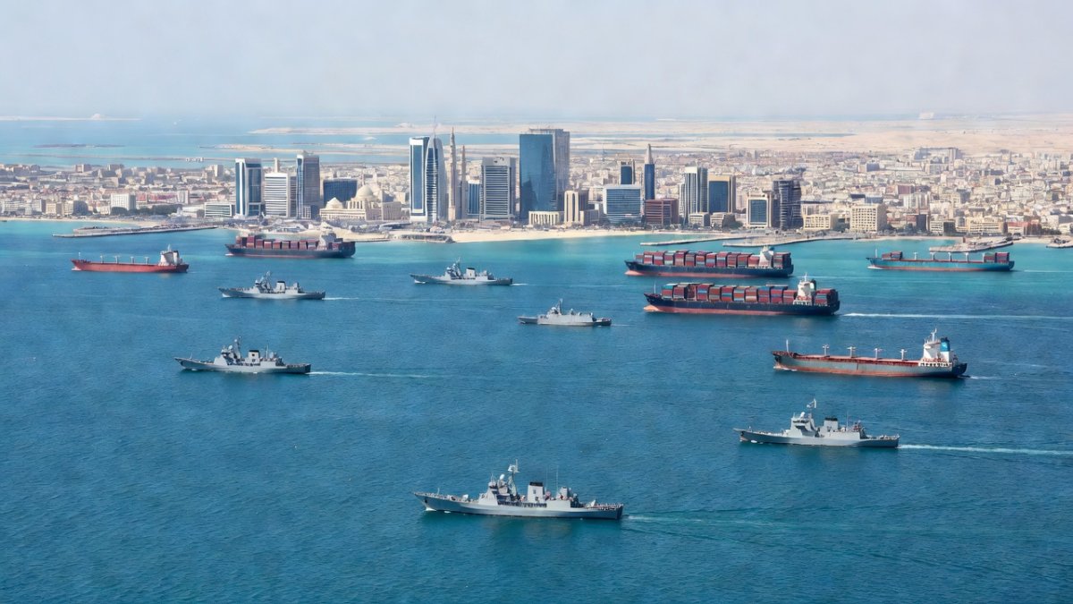 Oil tanker in Hormuz Strait