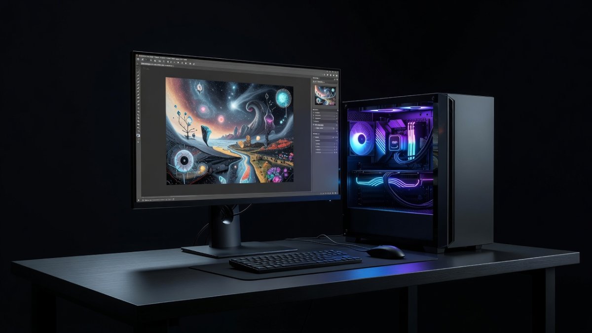 Local AI workstation running open-source multimodal model on consumer GPU