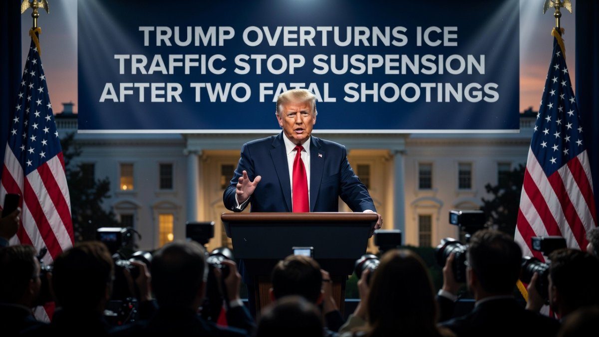 Trump Overturns ICE Traffic Stop Suspension After Two Fatal Shootings