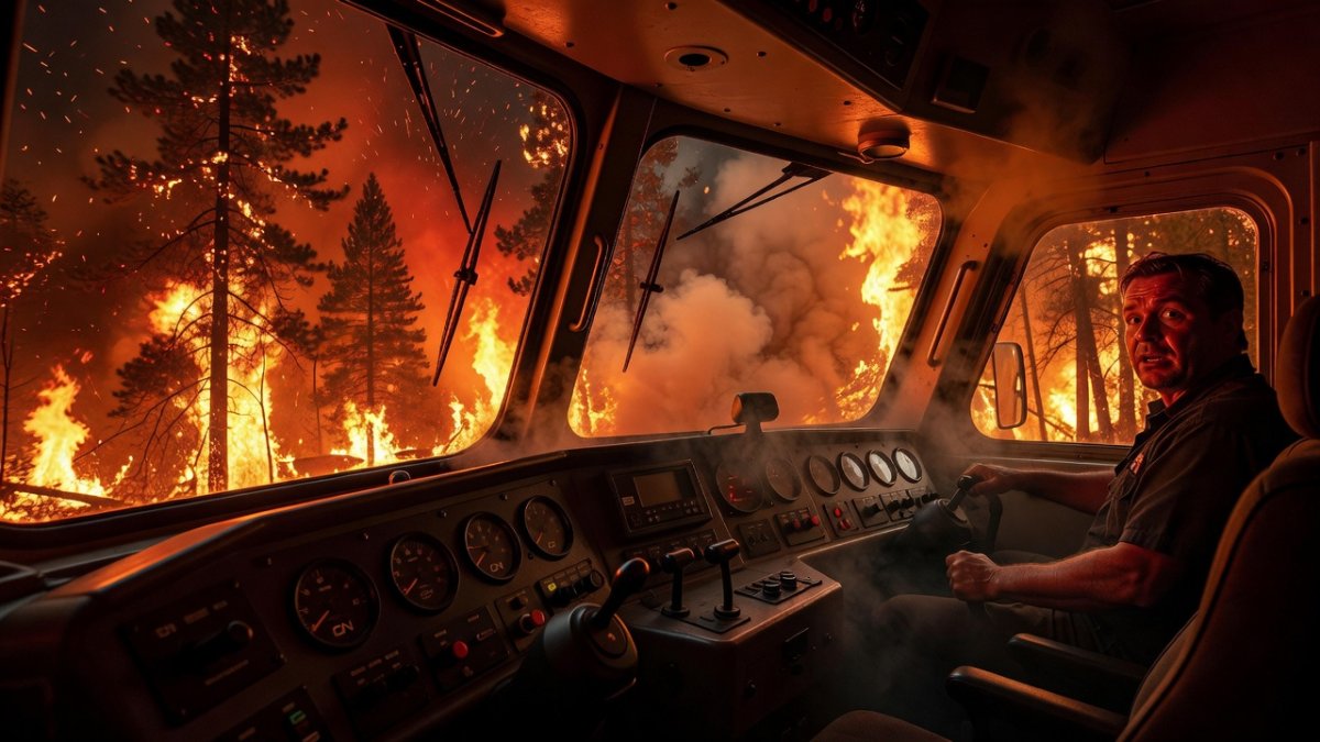 CN Train Crew Trapped by Wildfire: Harrowing Video from Ontario