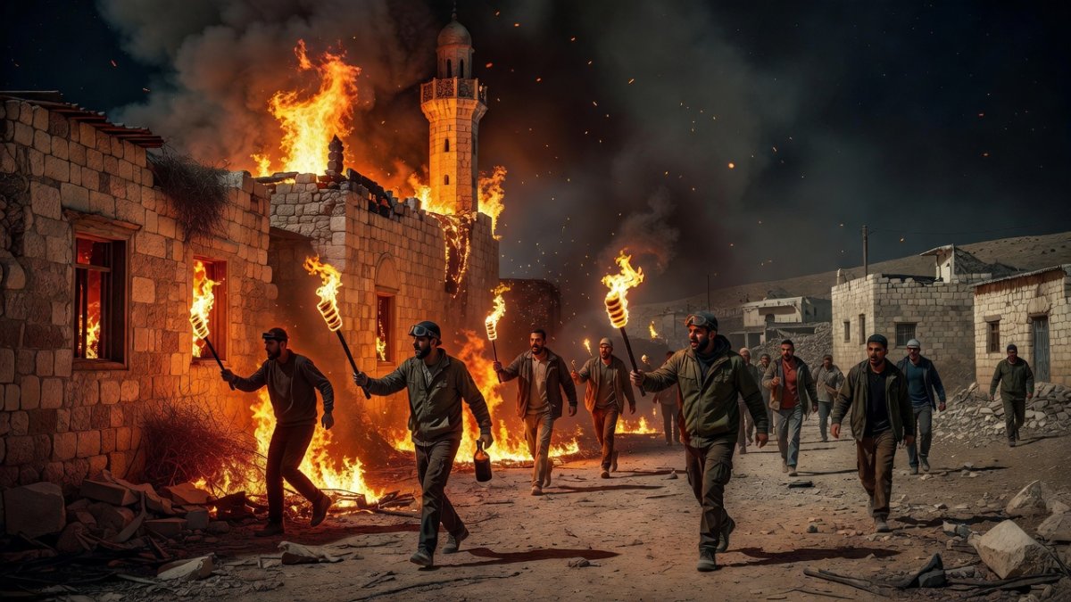 Israeli Settlers Torch Mosques as West Bank Violence Surges