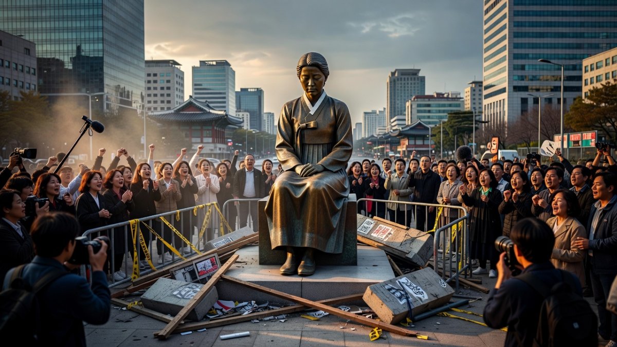 Comfort Women Statue Freed After Six-Year Barricade in Seoul