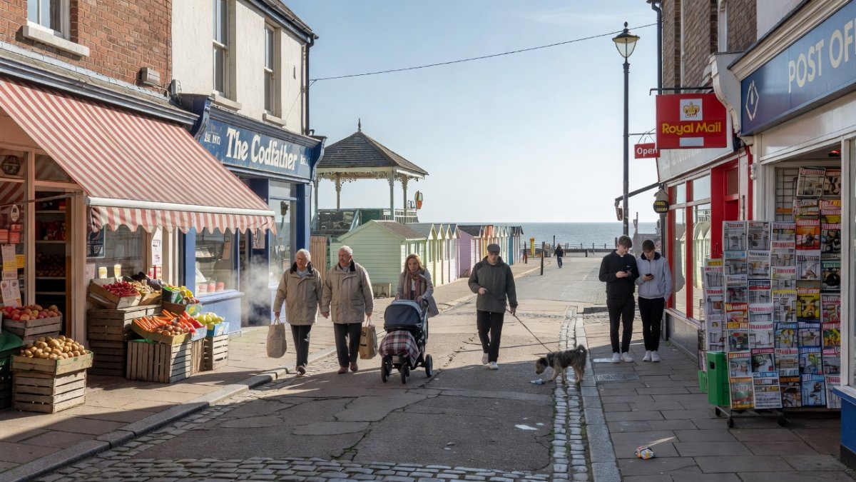 High Street in Clacton-on-Sea, Essex, Nigel Farage parliamentary constituency