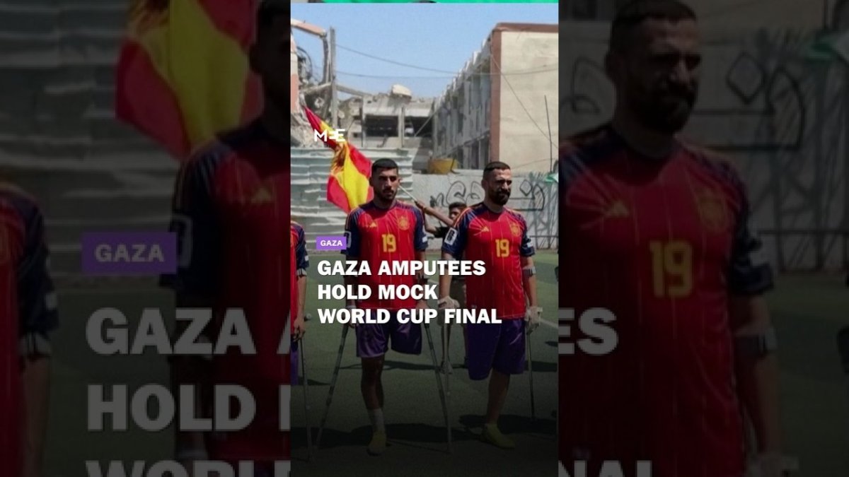 Gaza Amputees Recreate World Cup Final at War-Damaged Stadium