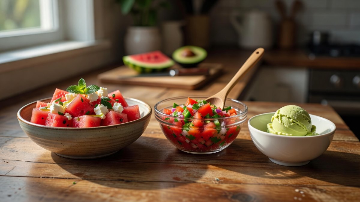 What to cook in June: Watermelon salad, salsa and avocado ice cream