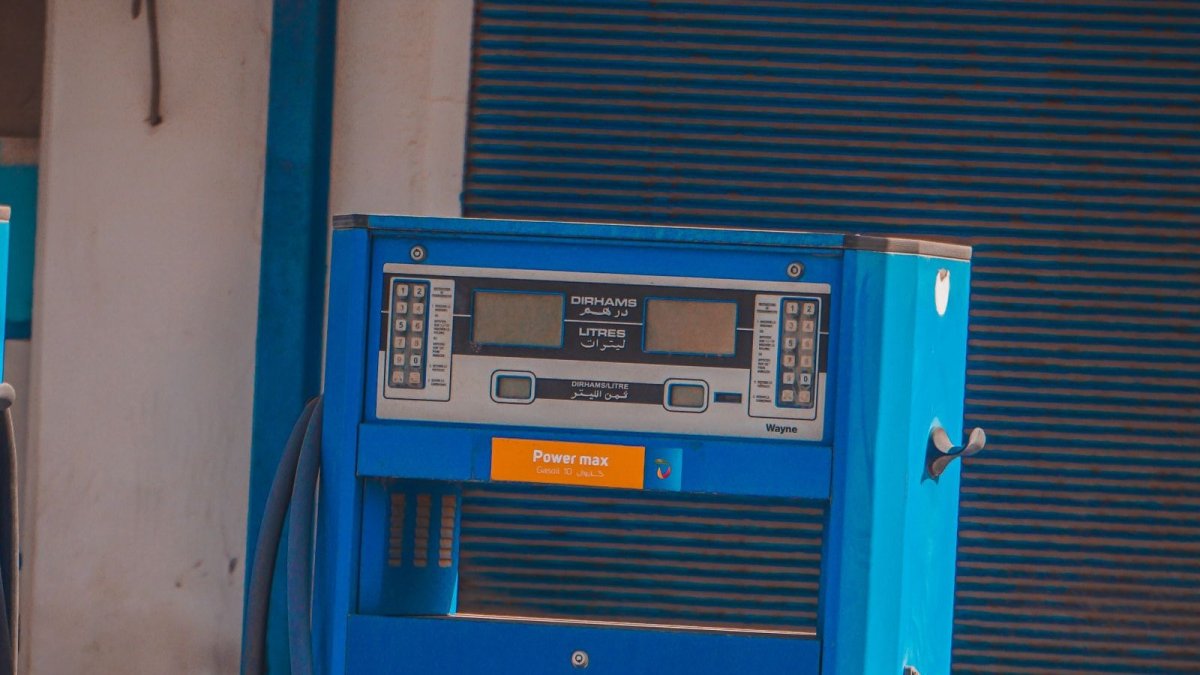 Fuel pump at a gas station