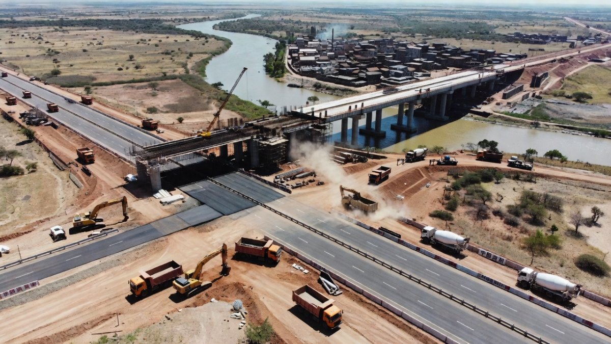 Chinese-financed infrastructure development project in Africa