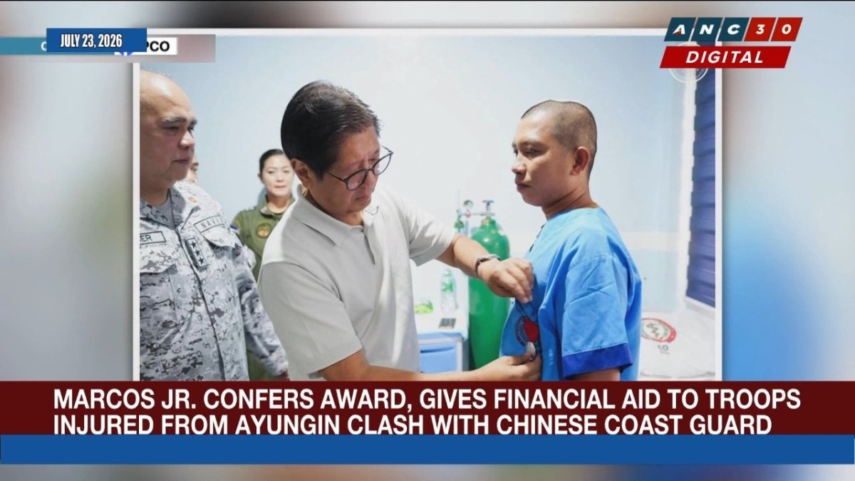 President Marcos Visits Wounded Navy Troops at Ayungin Shoal