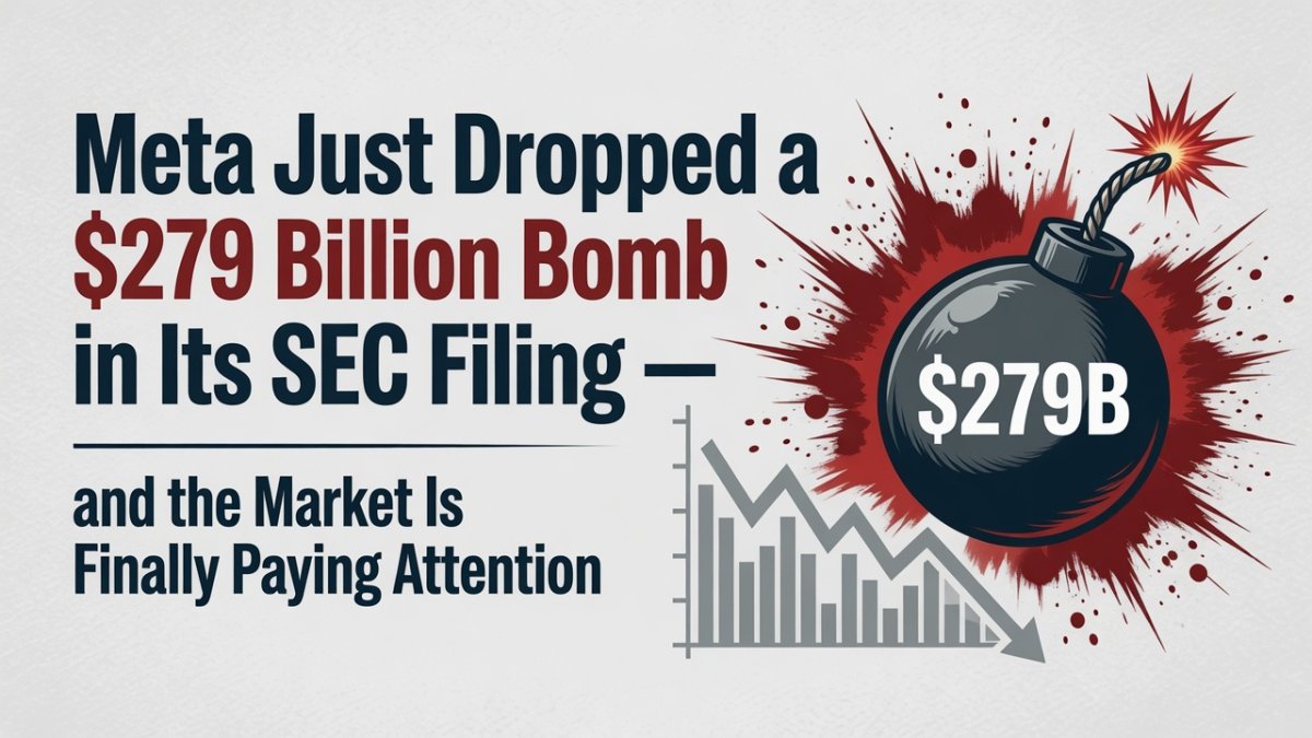 Meta Just Dropped a $279 Billion Bomb in Its SEC Filing — and the Market Is Finally Paying Attention