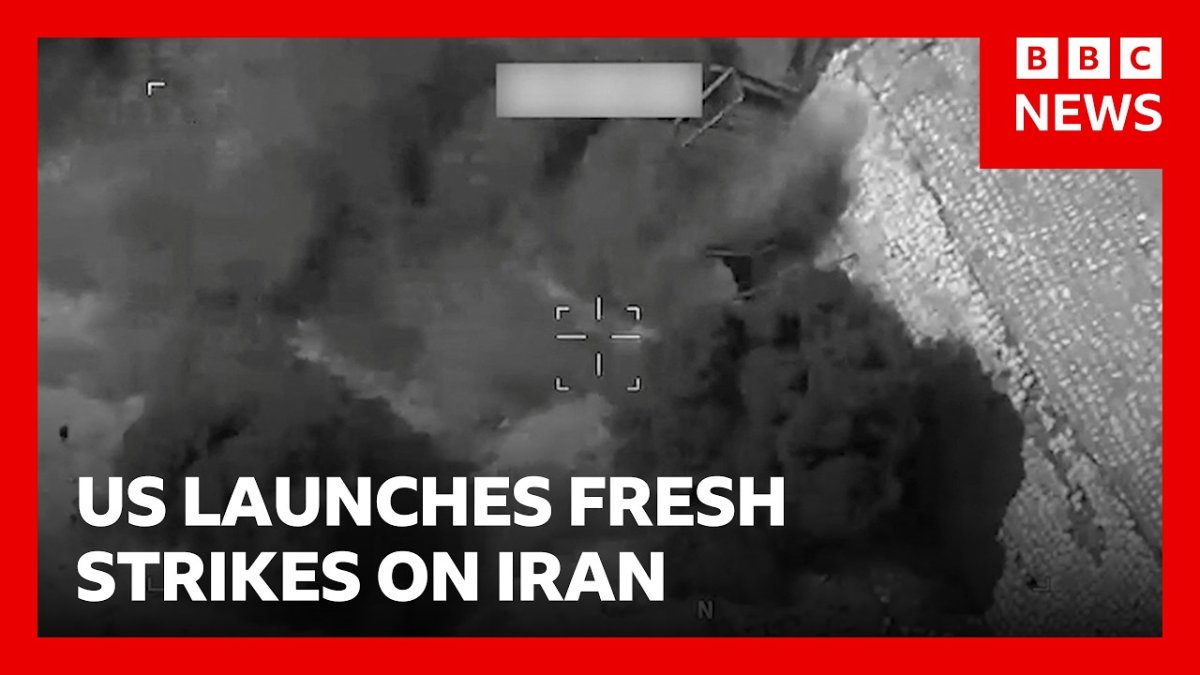 BBC News thumbnail — US military launches strikes against Iran