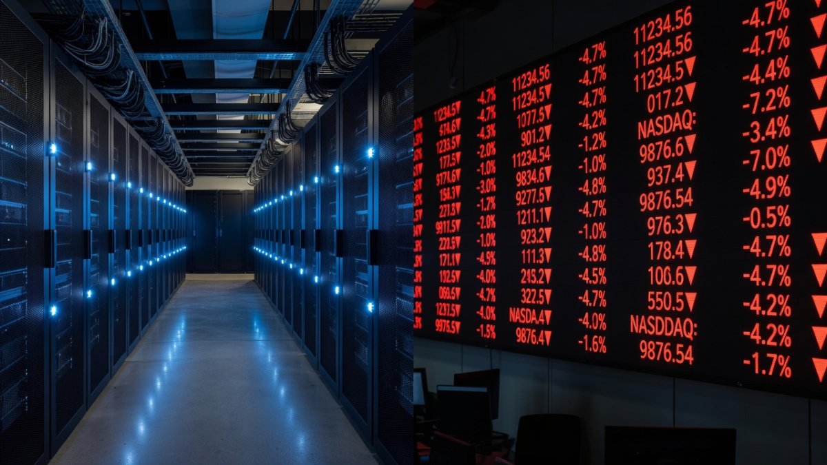 The Nasdaq Just Entered Correction Territory — and AI Stocks Are Getting Crushed While Apple Hits $5 Trillion