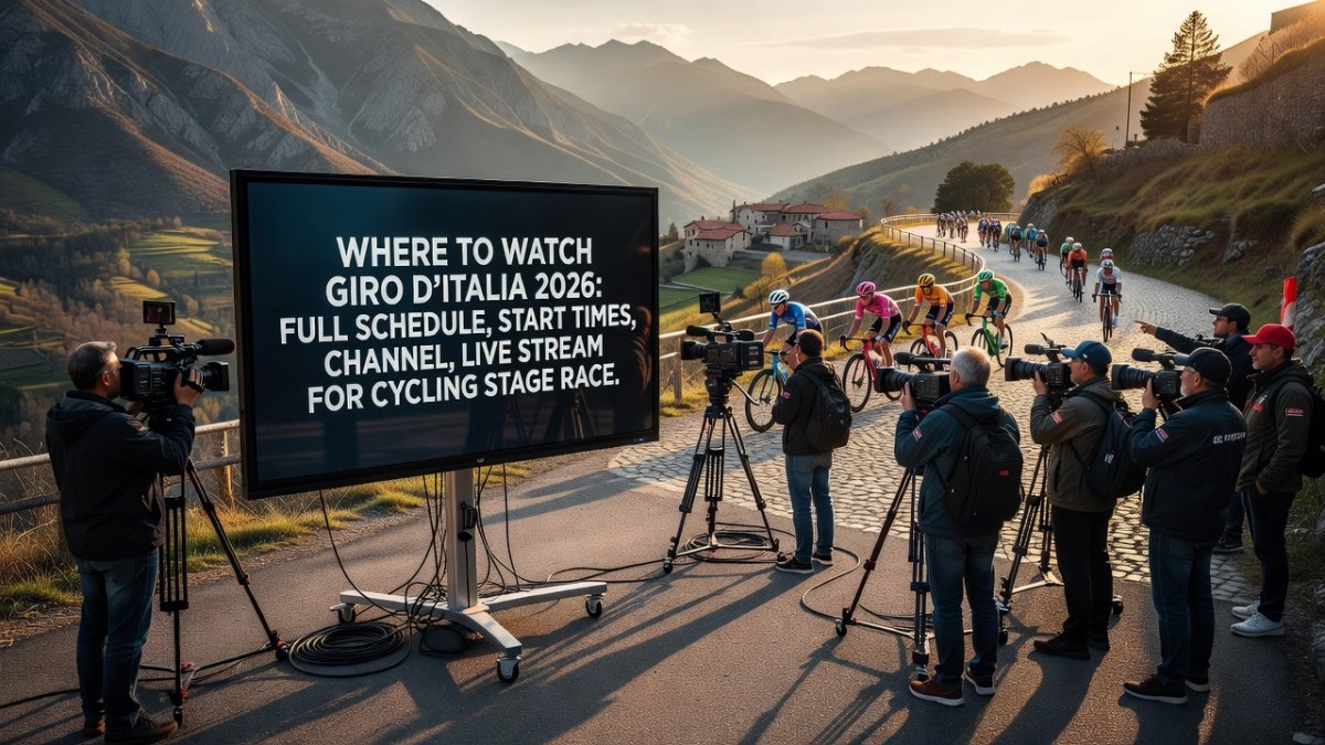 Where to watch Giro d'Italia 2026: Full schedule, start times, channel, live stream for cycling stage race