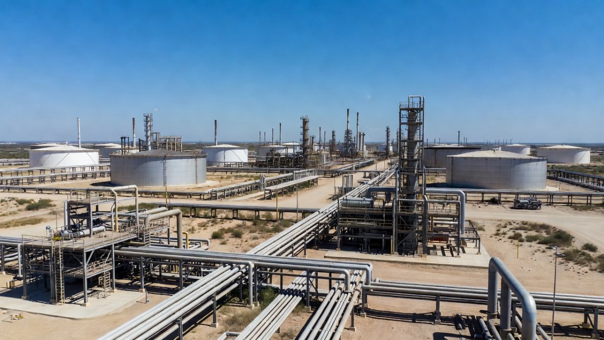 Gulf oil refinery and energy infrastructure